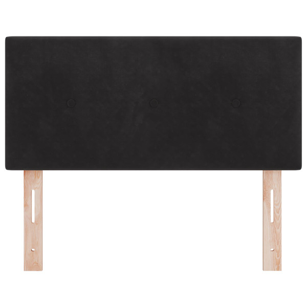 Cabezal  Button Tufted Negro 80 cm Terciopelo M 4