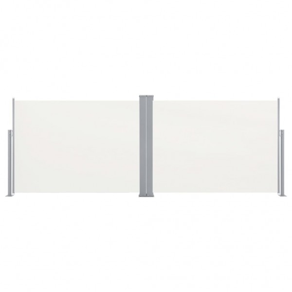 Toldo lateral retráctil color crema 120x1000 cm M 4