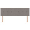Cabecero de  con botones tapizado en taupe de 140 cm 4