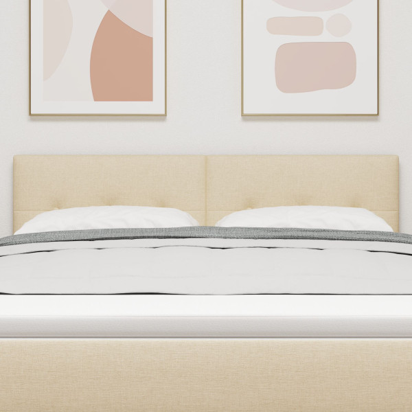 Cabecero  Botones Tapizado Crema 140 cm Tela M 3