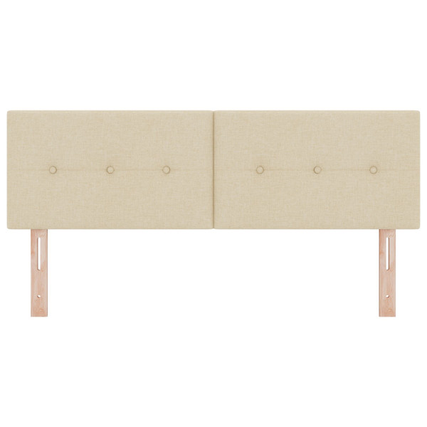 Cabeceira  Botões Almofadados Creme 140 cm Tecido M 5