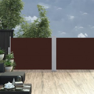 Toldo lateral retrátil 120x1000 cm castanho H