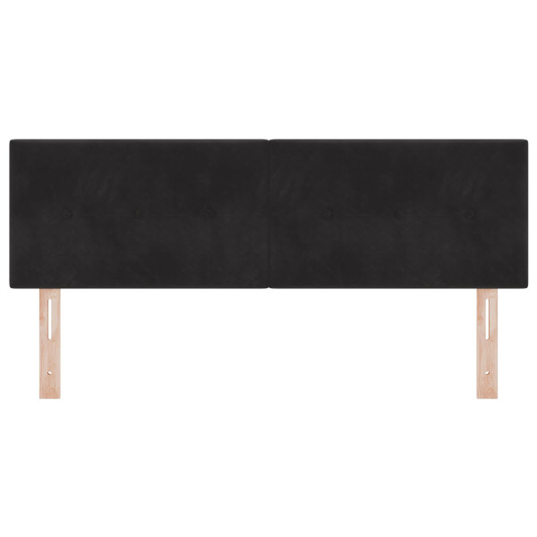 Cabecero  Tapizado Botones Negro 140 cm Terciopelo M 4