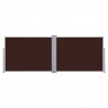Toldo lateral retráctil marrón 120x1000 cm 4