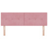 Cabecero  Tufted Botones Rosa 140 cm Terciopelo 5