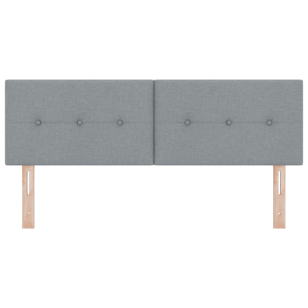 Cabecero Button Tapizado Gris Claro 160 cm Tela M 4
