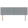 Cabecero Button Tapizado Gris Claro 160 cm Tela 4