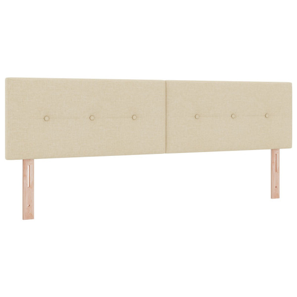 Cabeceira  Botões Estofada Creme 180 cm Tecido M 2