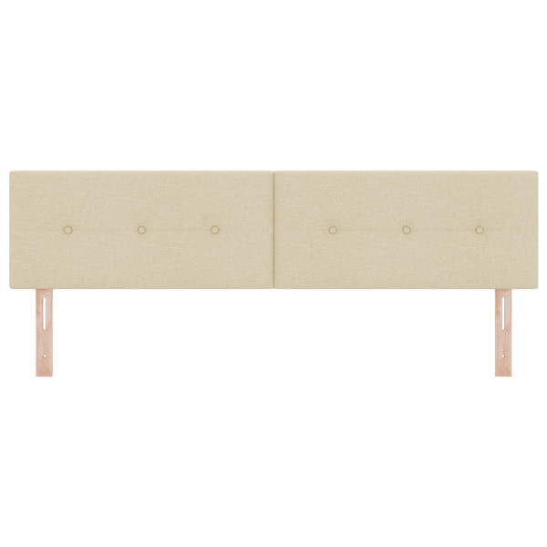 Cabeceira  Botões Estofada Creme 180 cm Tecido M 5