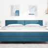 Cabeceira  Button Tufted Azul Escuro 180 cm Veludo 3