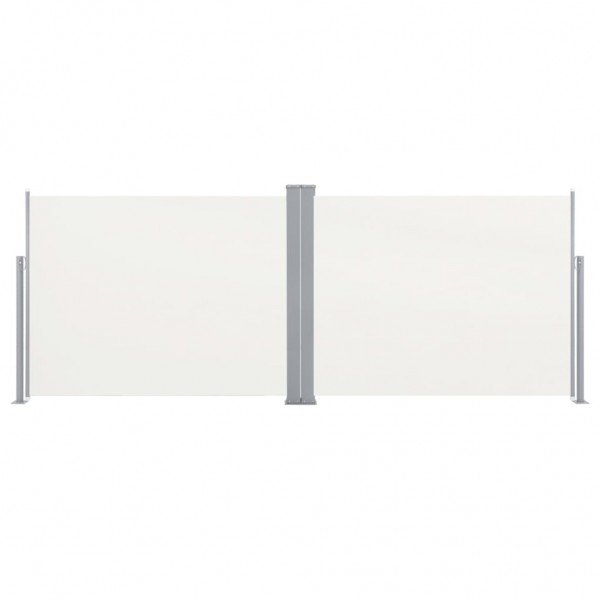 Toldo lateral retráctil color crema 140x1000 cm M 4