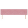 Cabecero  Acolchado con Botones Rosa 200 cm de Terciopelo 5