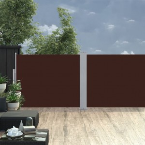 Toldo lateral retrátil 140x1000 cm castanho H