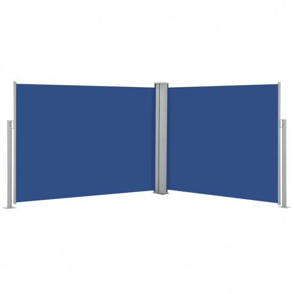 Toldo lateral retráctil azul 140x1000 cm D
