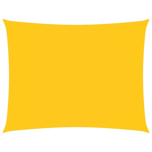 Toldo de vela rectangular tela Oxford amarillo 2.5x4 m H