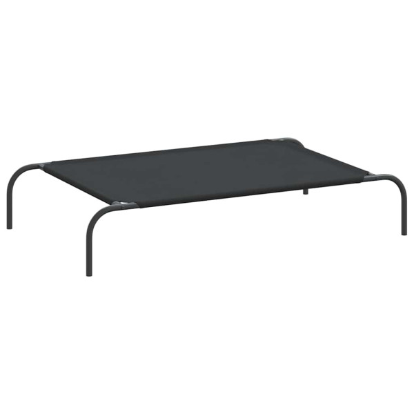 Cama para cães elevada 110x65x20 cm tecido oxford e aço preto M 2