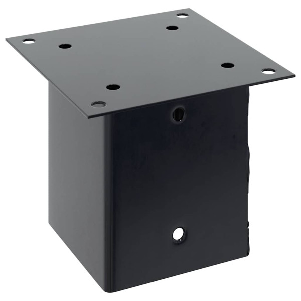 Bases para postes cuadradas 4 uds. Antracita 121x121 mm M 5