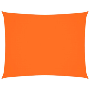 Toldo de vela rectangular tela Oxford naranja 4x6 m H
