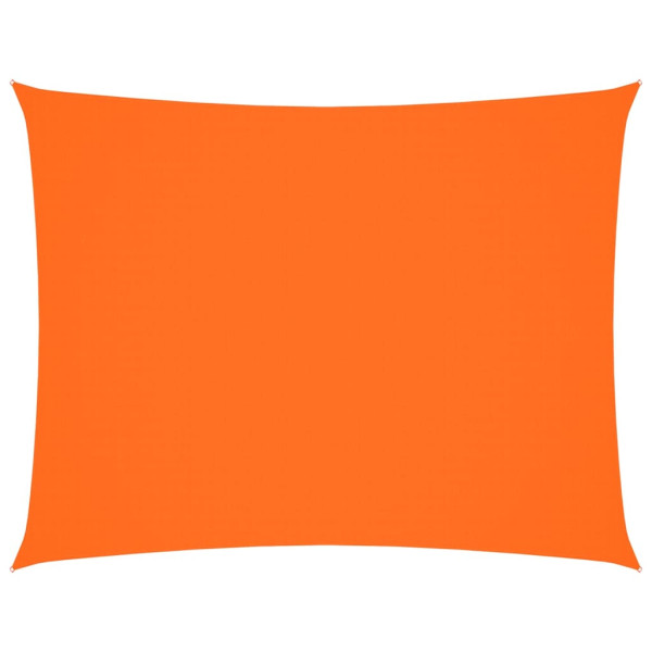 Para-sol estilo vela tecido oxford retangular 4x6 m laranja M 2