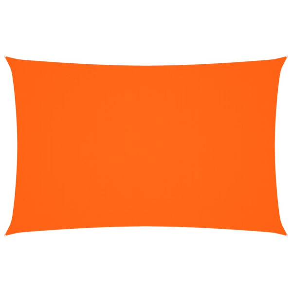 Toldo de vela rectangular de tela oxford naranja 2.5x5 m M 2
