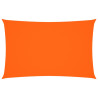 Toldo de vela rectangular de tela oxford naranja 2.5x5 m 2