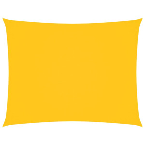 Toldo de vela rectangular de tela oxford amarillo 2x3 m H