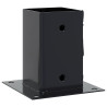 Bases para postes cuadradas 12 uds. Antracita 81x81 mm 3