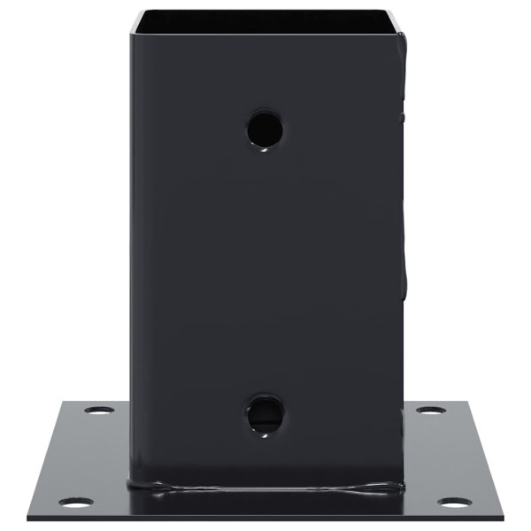 Bases para postes cuadradas 12 uds. Antracita 81x81 mm M 4