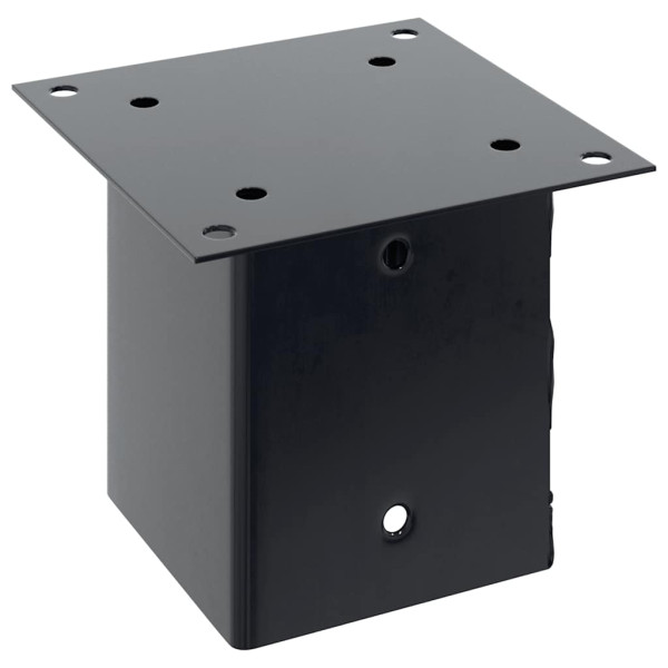 Bases para postes cuadradas 12 uds. Antracita 101x101 mm M 5