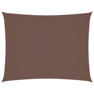 Para-sol estilo vela tecido oxford retangular 3x6 m castanho H