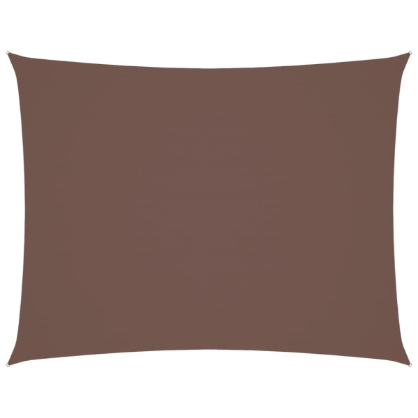 Para-sol estilo vela tecido oxford retangular 3x6 m castanho M 2