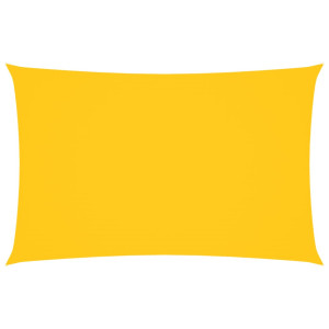 Toldo de vela rectangular tela Oxford amarillo 2x4.5 m H