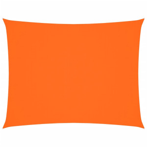 Toldo de vela rectangular tela Oxford naranja 2.5x4 m H