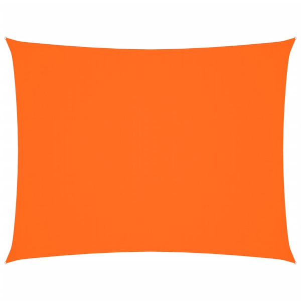 Toldo de vela rectangular tela Oxford naranja 2.5x4 m M 2
