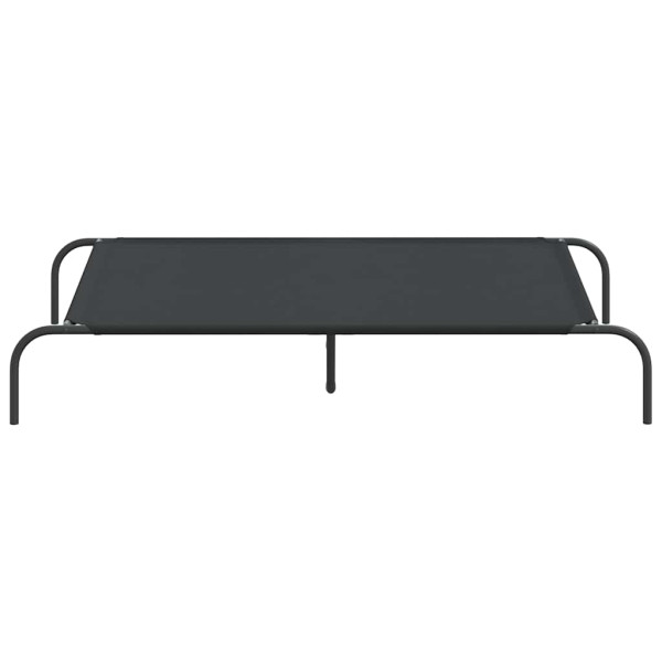 Cama para cães elevada 130x80x20cm tecido oxford e aço preto M 4