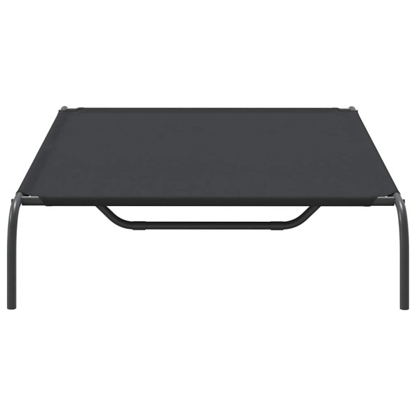 Cama para cães elevada 130x80x20cm tecido oxford e aço preto M 5