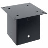 Bases para postes cuadradas 12 uds. Antracita 141x141 mm 5