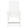 Cadeiras de jardim reclináveis 2 pcs plástico branco 3