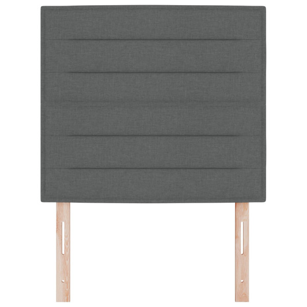 Cabecero  Diseño Lineal Gris Oscuro 100 cm Tela M 4