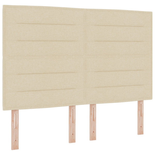 Cabeceira Design Linhas Creme 140 cm Tecido M 2