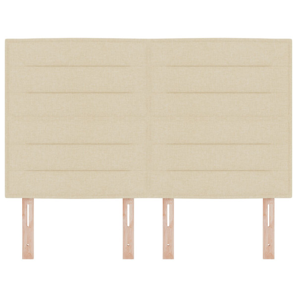 Cabeceira Design Linhas Creme 140 cm Tecido M 4