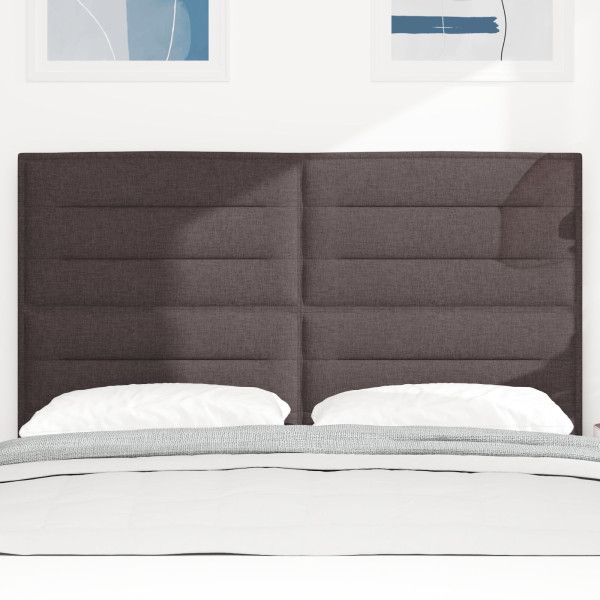 Cabecero  Diseño Lines Marrón Oscuro 160 cm Tela M 3