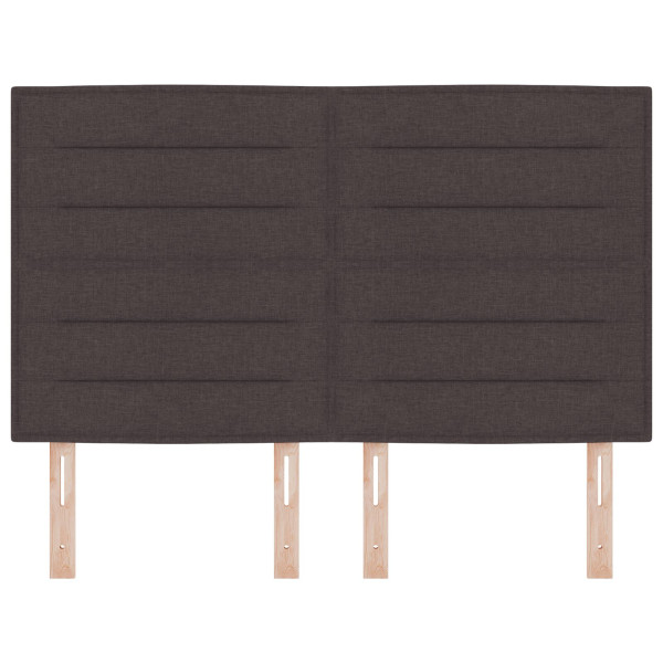 Cabecero  Diseño Lines Marrón Oscuro 160 cm Tela M 4