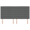 Cabeceira Design Linhas Cinza Escuro 180 cm Tecido 4