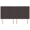 Cabeceira Design Linhas Castanho Escuro 180 cm Tecido 4