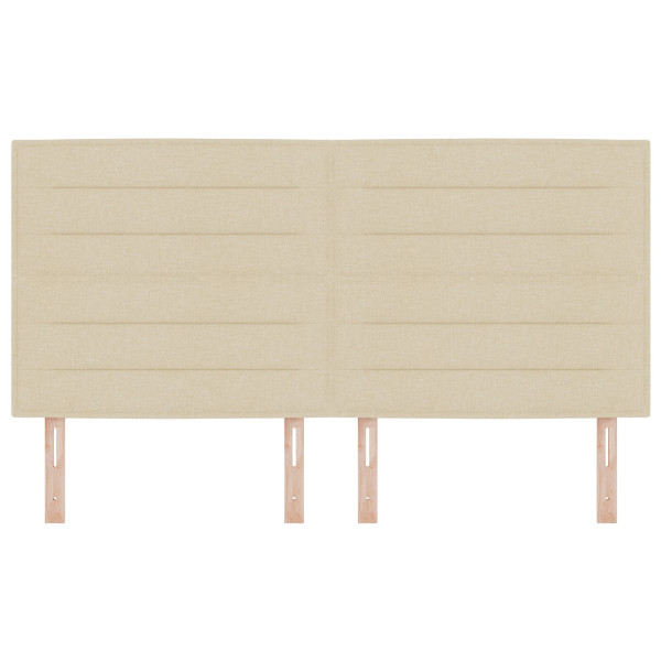 Cabeceira Design de Linhas Creme 180 cm Tecido M 4