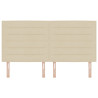Cabeceira Design de Linhas Creme 180 cm Tecido 4