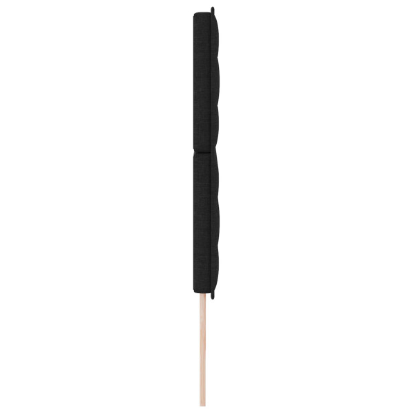 cabecero  Diseño de Líneas Negro 200 cm Tela M 5