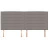 Cabeceira Design Linhas Taupe 200 cm Tecido 4