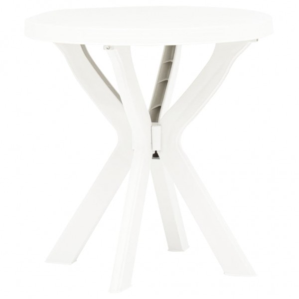 Mesa bistro blanca plástico Ø70 cm D
